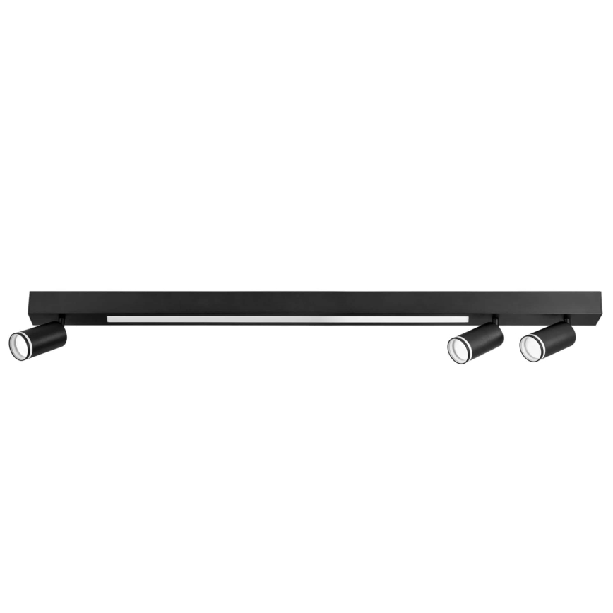 LED Plafondlamp PARIJS LED/24W/230V + 3xGU10/10W zwart