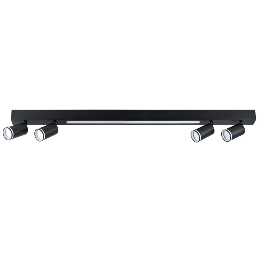 LED Plafondlamp PARIJS LED/24W/230V + 4xGU10/10W zwart