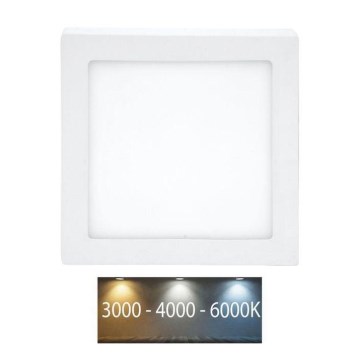 LED Plafondlamp RAFA LED/12W/230V 3000/4000/6000K 17x17 cm wit