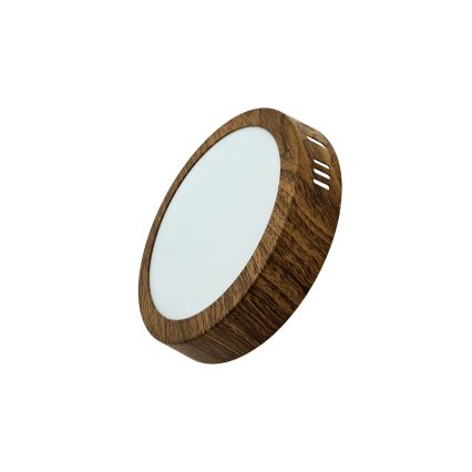 LED Plafondlamp RING LED/12W/230V 4200K diameter 16 cm bruin