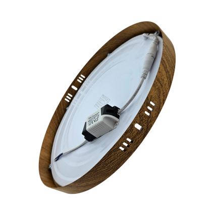 LED Plafondlamp RING LED/24W/230V 4200K diameter 28,5 cm bruin