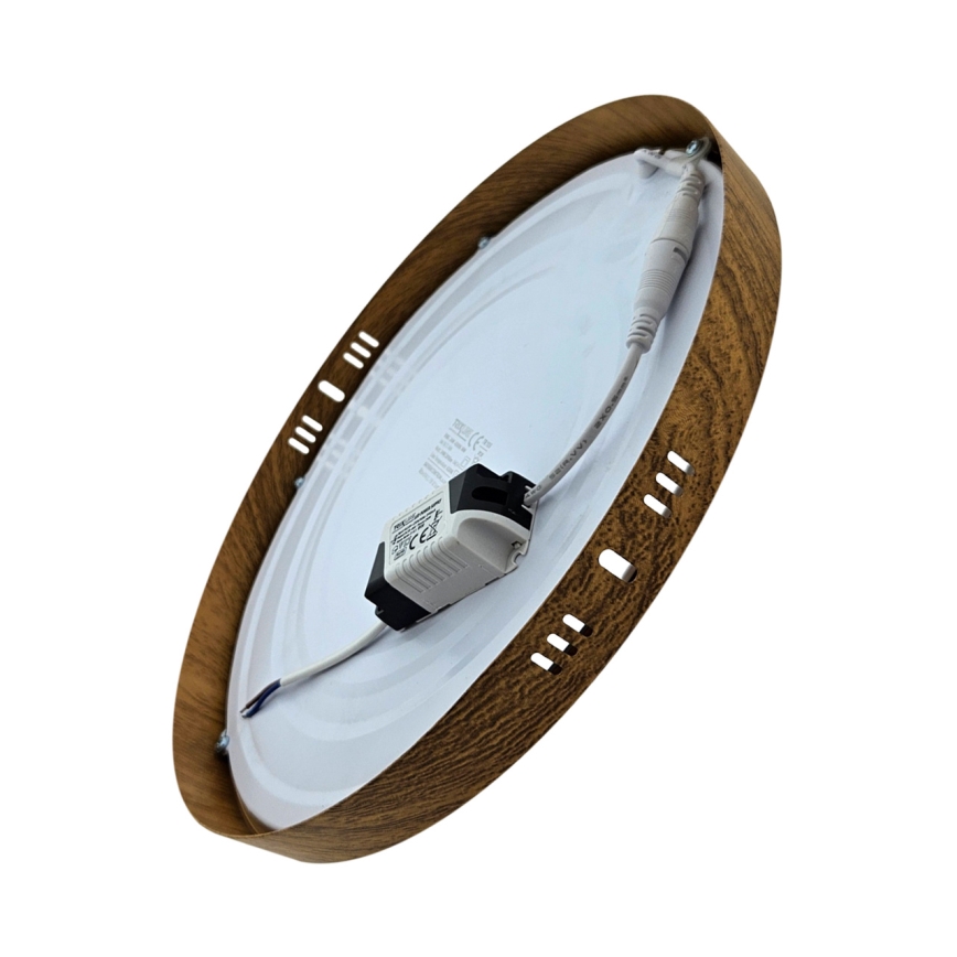 LED Plafondlamp RING LED/24W/230V 4200K diameter 28,5 cm bruin