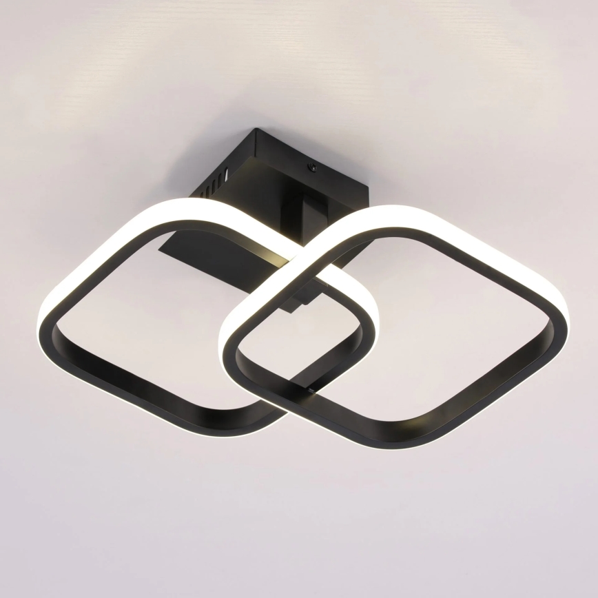LED plafondlamp ROBERT LED/25W/230V 25x38 cm zwart