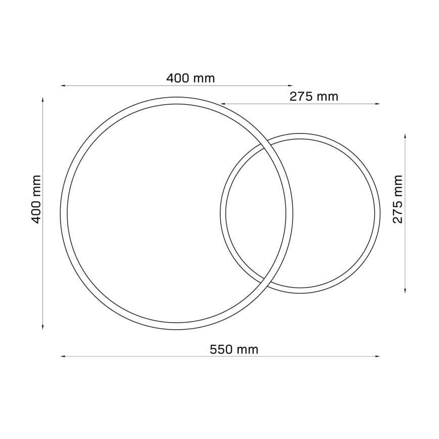 LED Plafondlamp ROMAN LED/33W/230V 4000K wit