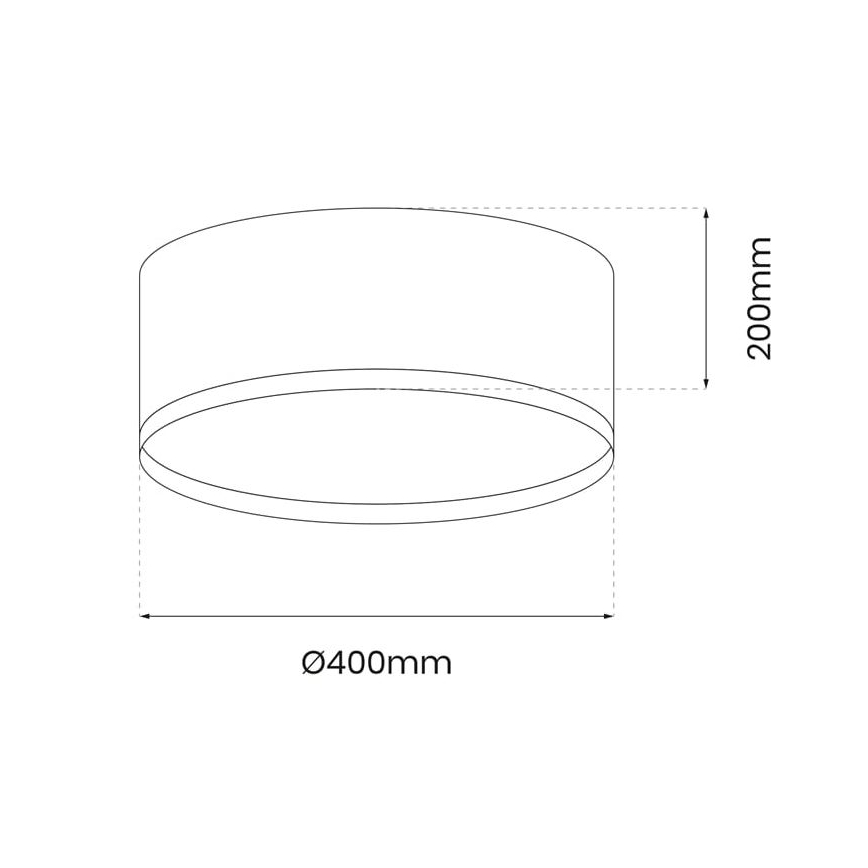 LED Plafondlamp RONDO LED/18W/230V groen