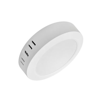 LED Plafondlamp ROUND LED/12W/230V 4000K diameter 16,7 cm wit