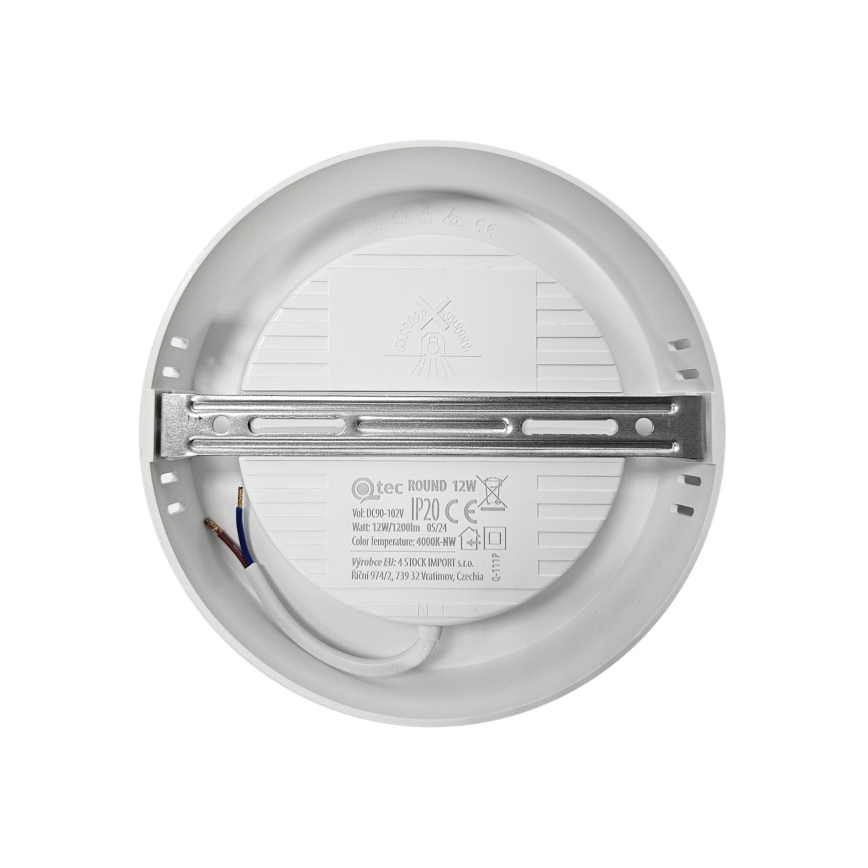 LED Plafondlamp ROUND LED/12W/230V 4000K diameter 16,7 cm wit