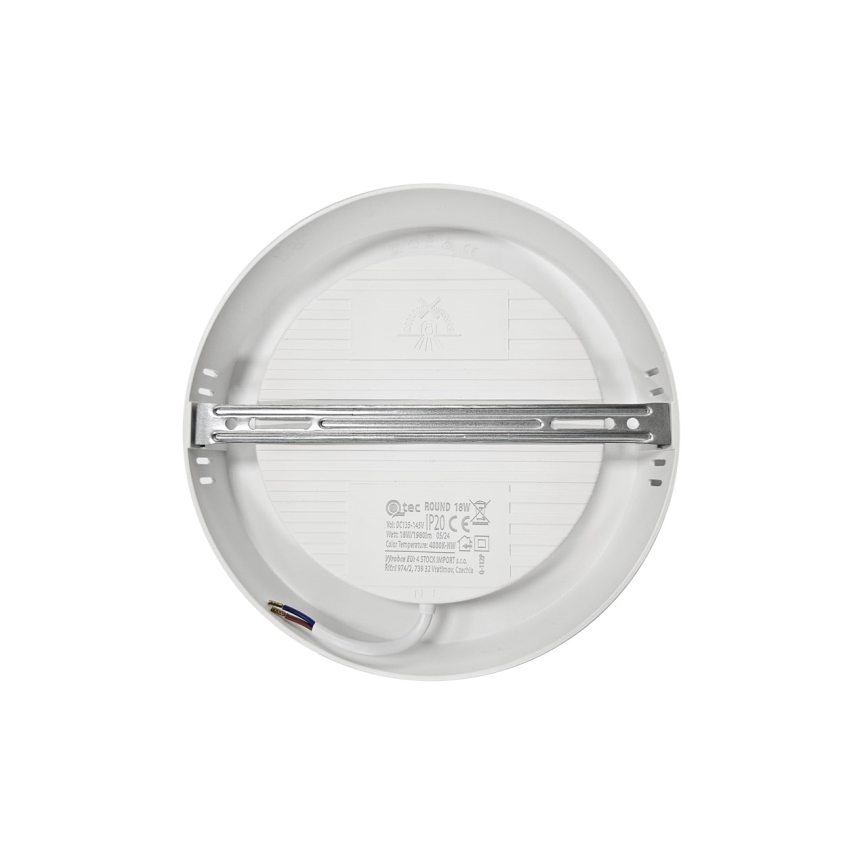 LED Plafondlamp ROUND LED/18W/230V 4000K diameter 21,5 cm wit