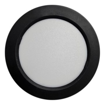 LED Plafondlamp ROUND LED/6W/230V 4000K diameter 12,1 cm zwart