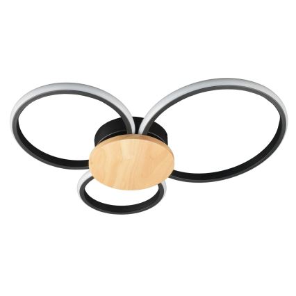 LED-plafondlamp SABINA LED/38W/230V rubberhout