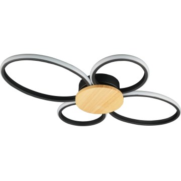 LED plafondlamp SABINA LED/38W/230V rubberhout