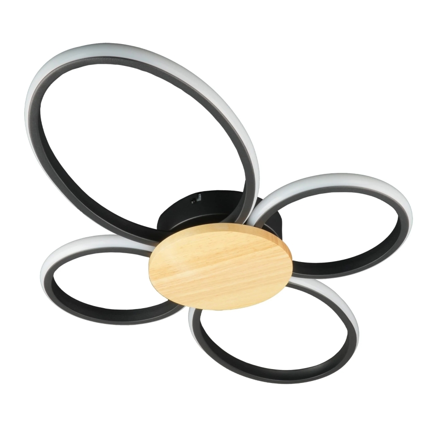 LED plafondlamp SABINA LED/38W/230V rubberhout