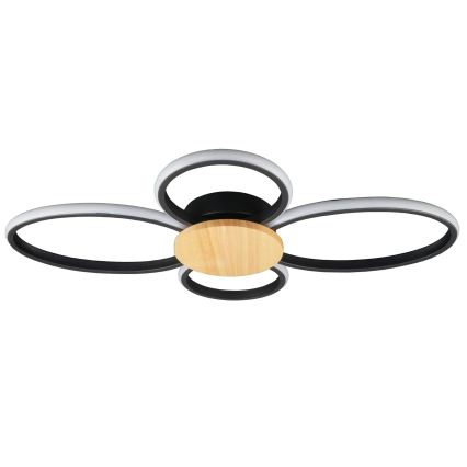 LED plafondlamp SABINA LED/38W/230V rubberhout