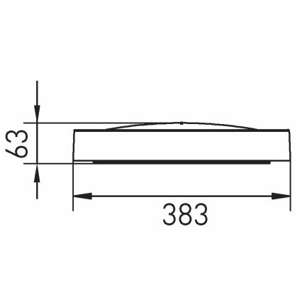 LED Plafondlamp SAMER LED/24W/230V 4000K