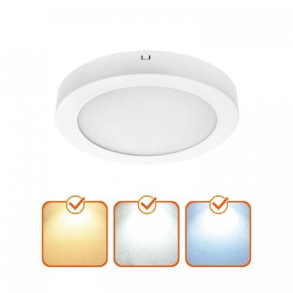 LED-plafondlamp SIGARO LED/24W/230V 3000/4000/6500K Ø 22 cm wit