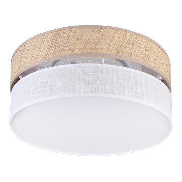 LED plafondlamp SIRJA BOHO LED/20W/230V 4000K Ø 35 cm beige/wit