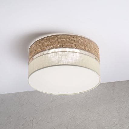LED plafondlamp SIRJA BOHO LED/20W/230V 4000K Ø 35 cm beige/crème