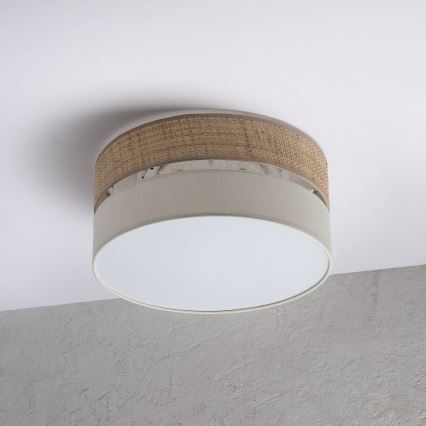 LED plafondlamp SIRJA BOHO LED/20W/230V 4000K Ø 35 cm beige/crème