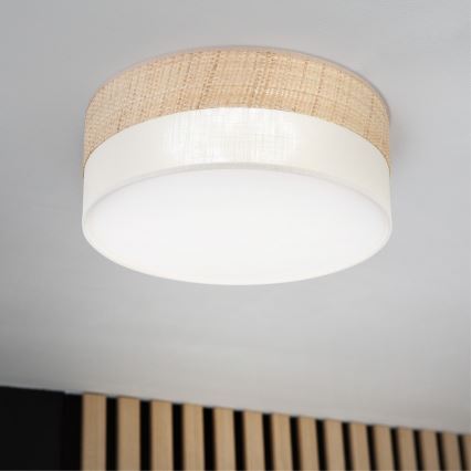 LED-plafondlamp SIRJA BOHO LED/20W/230V 4000K Ø 35 cm beige/crème