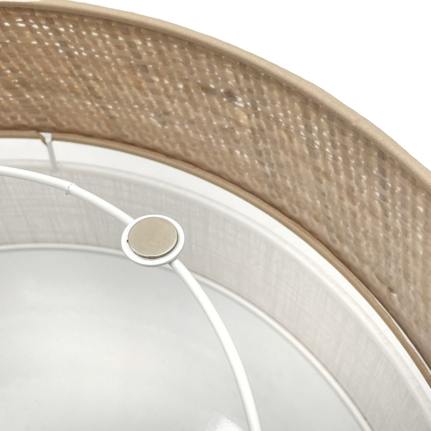 LED plafondlamp SIRJA BOHO LED/20W/230V 4000K Ø 35 cm beige/wit