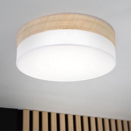 LED plafondlamp SIRJA BOHO LED/36W/230V 4000K Ø 45 cm beige/wit