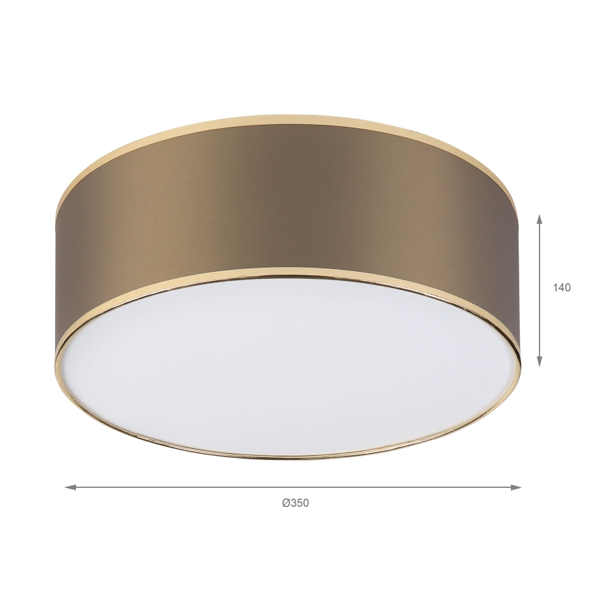 LED plafondlamp SIRJA LED/20W/230V 4000K Ø35 cm bruin/goud