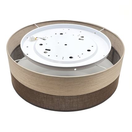 LED Plafondlamp SIRJA WOOD LED/36W/230V diameter 45 cm bruin/eiken
