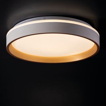 LED Plafondlamp SOLN LED/17,5W/230V diameter 38 cm wit/goud