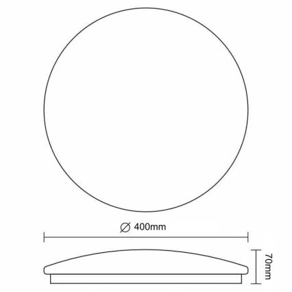 Dimbare LED plafondlamp STAR LED/36W/230V 3000-6500K + afstandsbediening