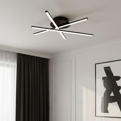 LED plafondlamp STICK LED/12W/230V zwart