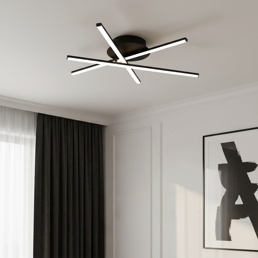 LED plafondlamp STICK LED/12W/230V zwart