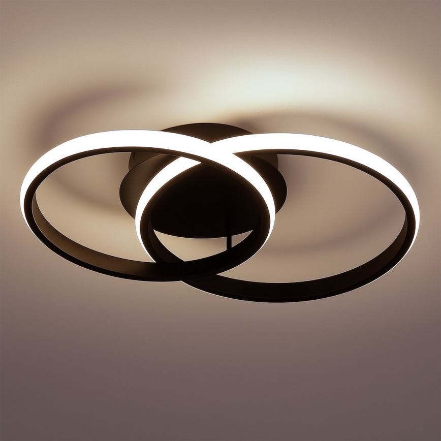 LED-plafondlamp TITANO LED/12W/230V zwart