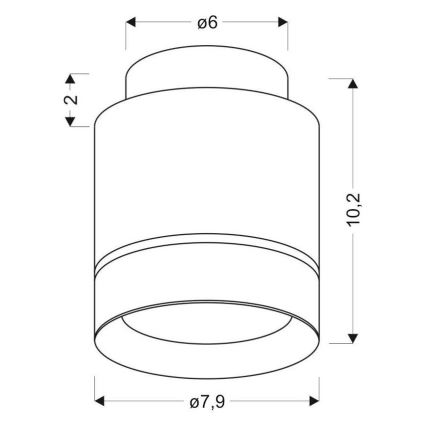 LED Plafondlamp TUBA LED/12W/230V