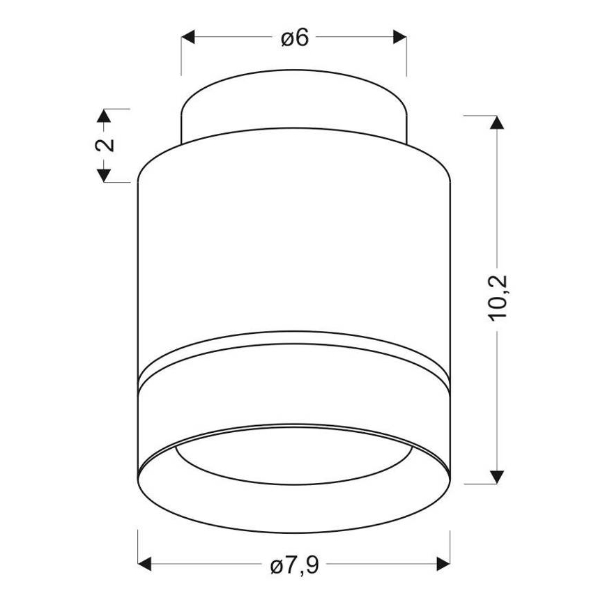 LED Plafondlamp TUBA LED/12W/230V
