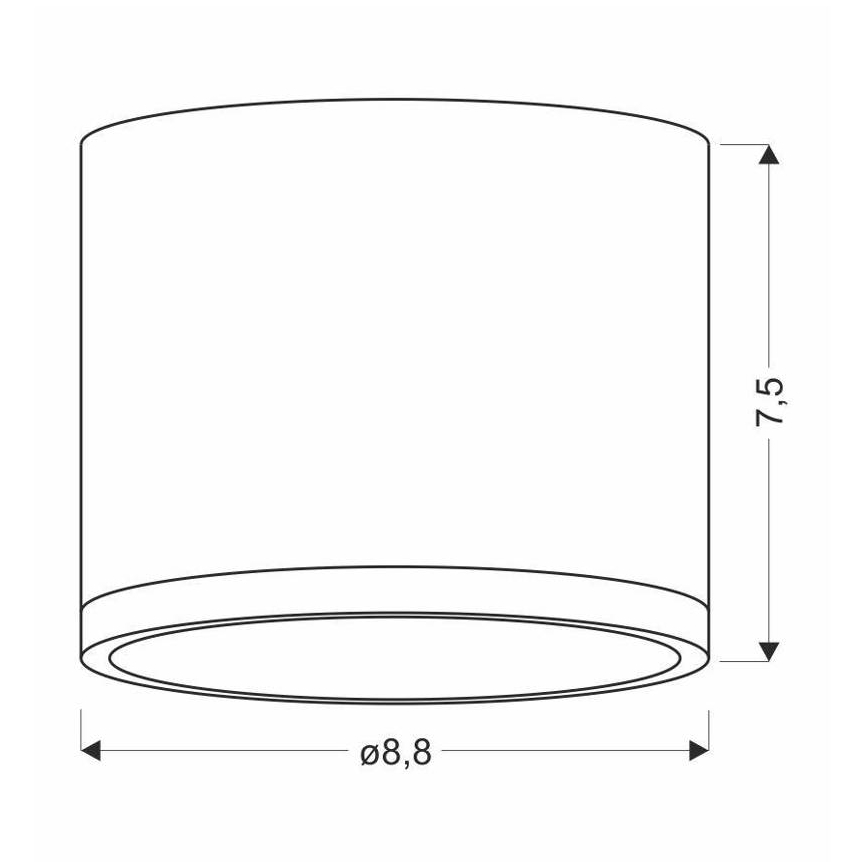 LED Plafondlamp TUBA LED/9W/230V