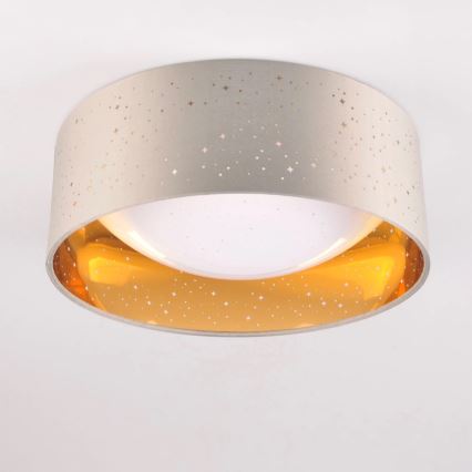 LED Plafondlamp TULUZA LED/18W/230V diameter 32 cm bruin
