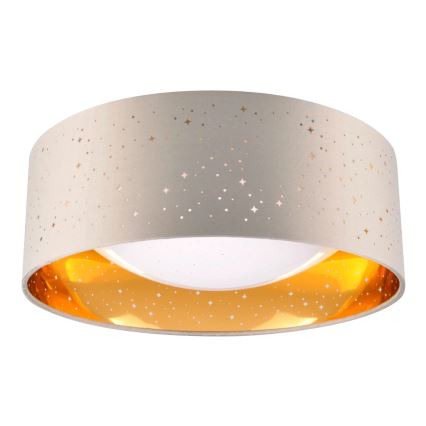 LED Plafondlamp TULUZA LED/18W/230V diameter 32 cm bruin