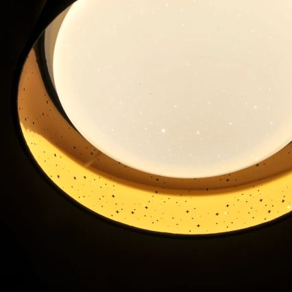 LED Plafondlamp TULUZA LED/18W/230V diameter 32 cm bruin
