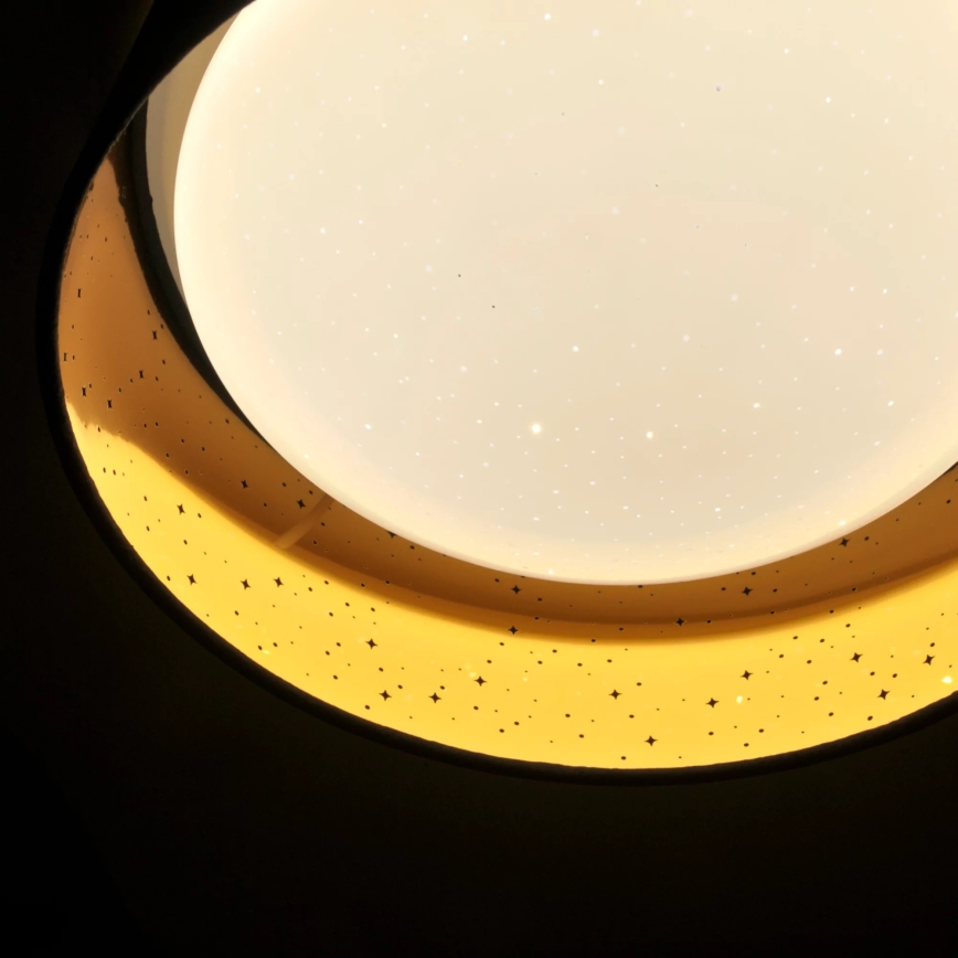 LED Plafondlamp TULUZA LED/18W/230V diameter 32 cm bruin