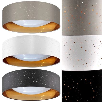 LED Plafondlamp TULUZA LED/24W/230V diameter 40 cm bruin