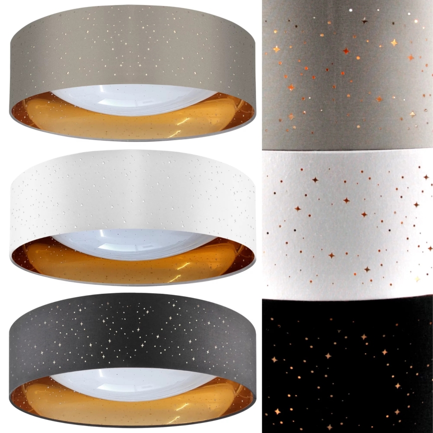 LED Plafondlamp TULUZA LED/24W/230V diameter 40 cm bruin