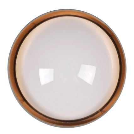 LED Plafondlamp TULUZA LED/24W/230V diameter 40 cm bruin