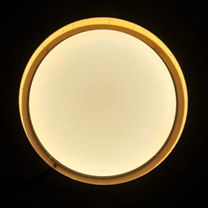 LED Plafondlamp TULUZA LED/24W/230V diameter 40 cm bruin
