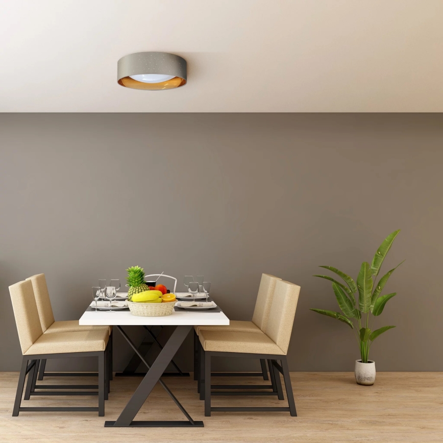 LED Plafondlamp TULUZA LED/24W/230V diameter 40 cm bruin