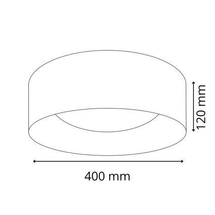 LED Plafondlamp TULUZA LED/24W/230V diameter 40 cm wit