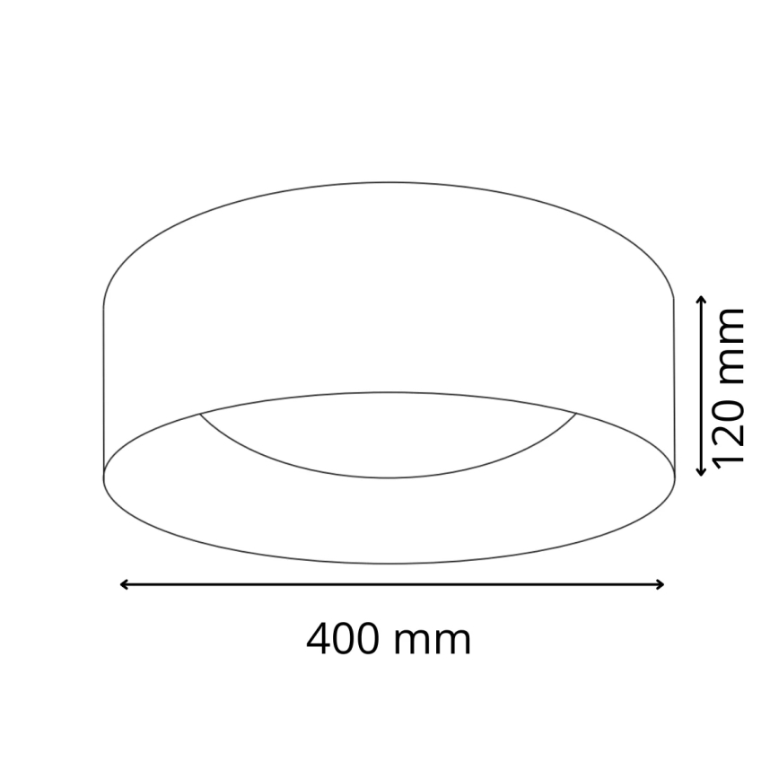 LED Plafondlamp TULUZA LED/24W/230V diameter 40 cm wit