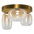 LED Plafondlamp VASO LED/12W/230V diameter 42 cm goud/gerookt