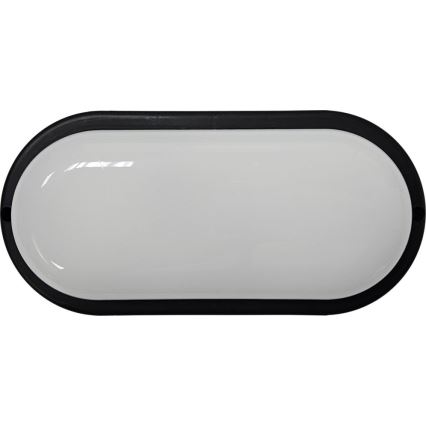 LED Plafondlamp voor buiten LED/15W/230V 4200K 20x9,8 cm IP64 zwart