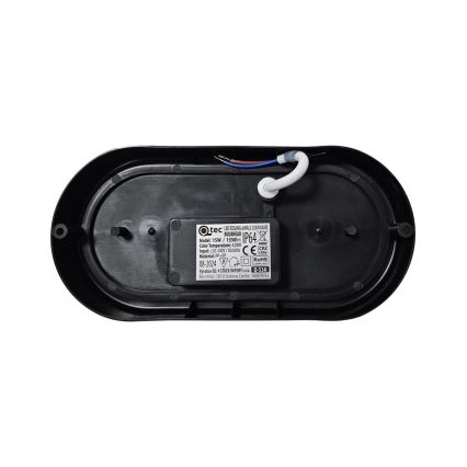 LED Plafondlamp voor buiten LED/15W/230V 4200K 20x9,8 cm IP64 zwart