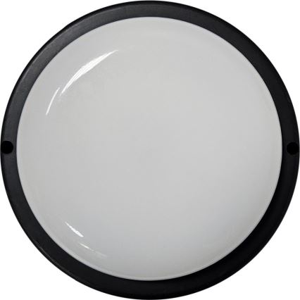 LED Plafondlamp voor buiten LED/15W/230V 4200K diameter 15,5 cm IP64 zwart